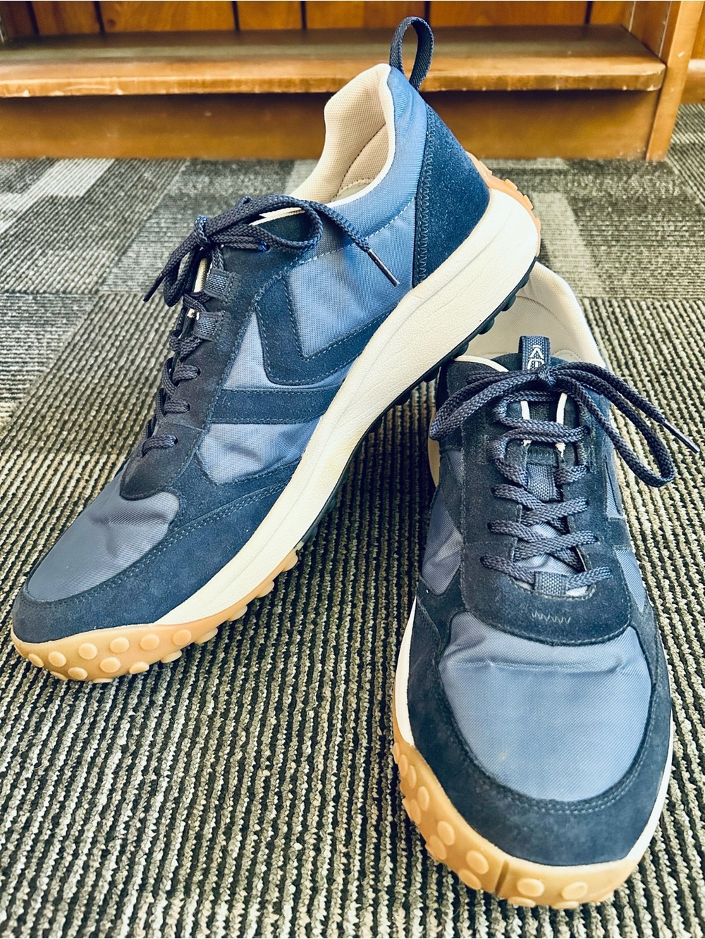 KEEN Men's Retro KS86 Vintage Indigo Naval Academy Trail Sneakers, size 15 EU 48